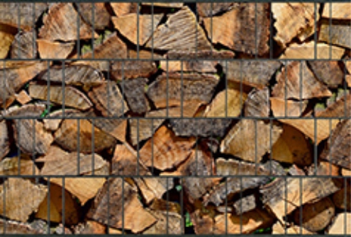 Zaundruck - Holz
